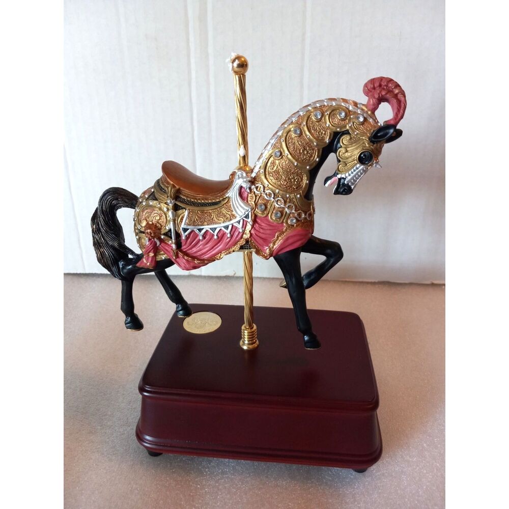 Vtg 1990s San Francisco Music Box Co. Carousel Collection Music Box PLAYS GREAT